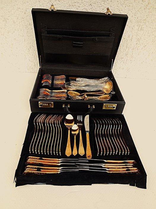Solingen, *Esmeyer-Goldbesteck 23/24 Karat vergoldet* -, Antiek en Kunst, Antiek | Meubels | Tafels