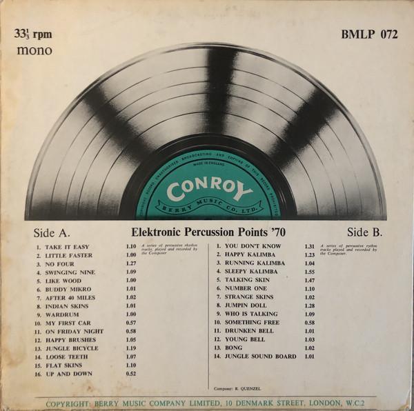 LP gebruikt - Rolf Quenzel - Elektronic Percussion Points..., Cd's en Dvd's, Vinyl | Overige Vinyl, Zo goed als nieuw, Verzenden