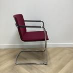 Tweedehands Wilkhahn Neos vergaderstoel, Bordeaux -rood, Huis en Inrichting, Stoelen, Ophalen of Verzenden, Gebruikt, Stof, Eén