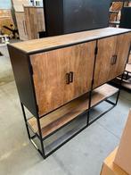 Sturdy bergkast laag, mangohout + metaal (nieuw, outlet), Huis en Inrichting, Nieuw, Overige houtsoorten
