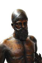 sculptuur, Bronzi di Riace - 72 cm - Gepatineerd brons, Antiek en Kunst, Antiek | Keramiek en Aardewerk