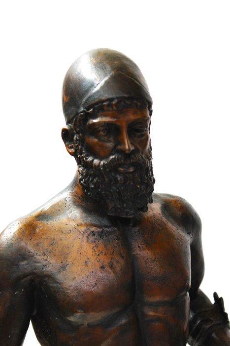sculptuur, Bronzi di Riace - 72 cm - Gepatineerd brons, Antiek en Kunst, Antiek | Keramiek en Aardewerk