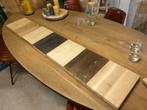 eikenhouten eettafels op maat gemaakt uit eigen werkplaats, Huis en Inrichting, Metaal, Verzenden, 50 tot 100 cm, Vijf personen of meer