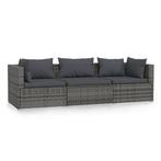 3-zitsbank poly rattan | Tweedekansje | 55% (driezitsbank), Minder dan 75 cm, Hoekbank, Ophalen of Verzenden, 200 tot 250 cm