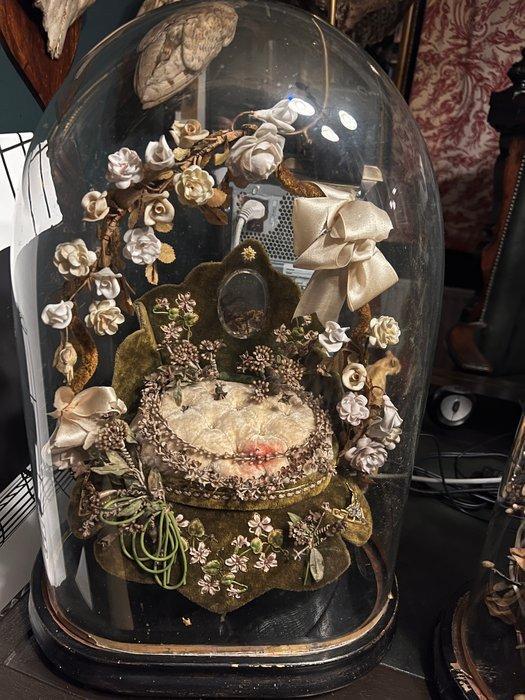 Stolp - Diverse materialen. Waaronder glazen stolp -, Antiek en Kunst, Curiosa en Brocante