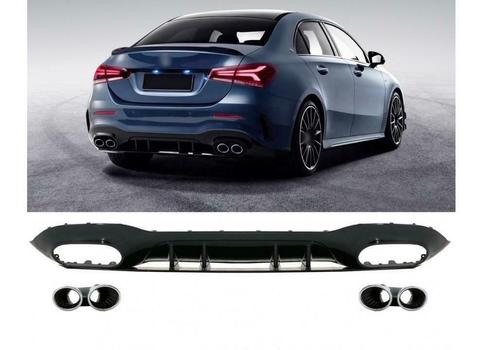 A 45 AMG Look Bumper Diffuser voor Mercedes A Klasse V177, Auto-onderdelen, Carrosserie en Plaatwerk, Nieuw, Mercedes-Benz, Achter