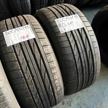 2 x Bridgestone Dueler HP 265-50-19 Zomerbanden 6,5mm beschikbaar voor biedingen