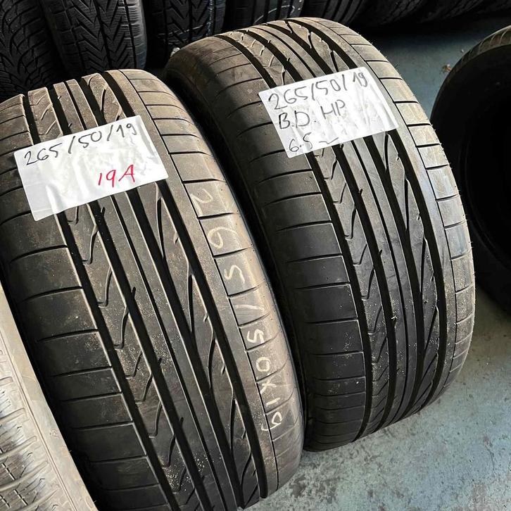 2 x Bridgestone Dueler HP 265-50-19 Zomerbanden 6,5mm, Auto-onderdelen, Banden en Velgen, 19 inch, Zomerbanden, 265 mm, Personenwagen