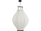 Mica Decorations Pego Hanglamp - H73 x Ø54 cm - Linnen - Off, Huis en Inrichting, Lampen | Hanglampen, Verzenden, Nieuw