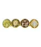 Haarspeld Cirkel Vormen Vintage Patroon 8,5cm Goud Bruin ..., Sieraden, Tassen en Uiterlijk, Uiterlijk | Haarverzorging, Verzenden