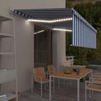 vidaXL Luifel handmatig uittrekbaar met rolgordijn LED 5x3 m, Verzenden, Nieuw