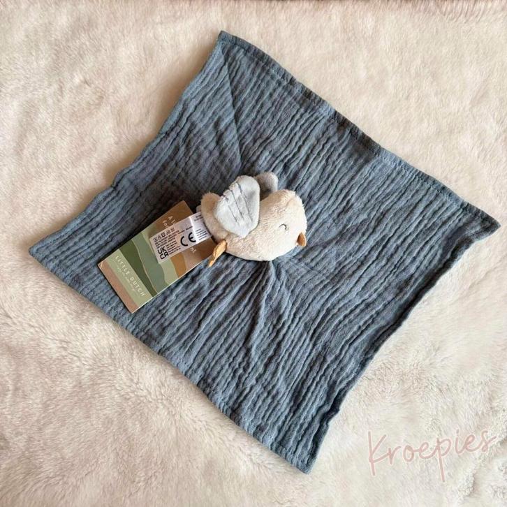 Little Dutch meeuw knuffeldoekje vogel blauw hydrofiel |, Kinderen en Baby's, Speelgoed | Knuffels en Pluche, Verzenden