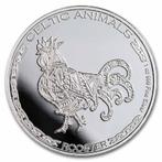 Chad - Celtic Animals - Rooster 1 oz 2022 (5.000 oplage), Verzenden, Overige landen, Losse munt, Zilver