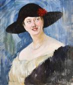 Piet van der Hem (1885-1961) - Portrait of a socialite, Antiek en Kunst