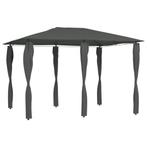 vidaXL Prieel met paalhoezen 160 g/m² 3x4x2,6 m, Tuin en Terras, Partytenten, Verzenden, Nieuw