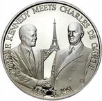 Verenigde Staten. Silver medal 1961 May 31 John Kennedy -