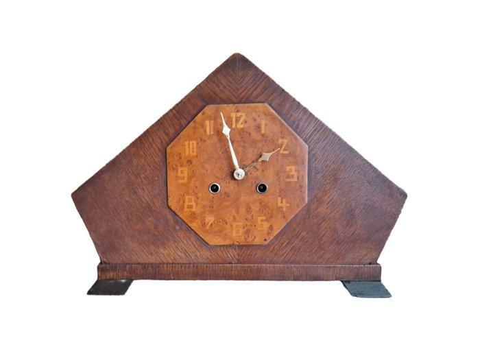 Amsterdamse School klok - Hout, Messing - 1930-1940, Antiek en Kunst, Antiek | Klokken