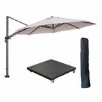 Garden Impressions Hawaii zweefparasol Ø350 cm carbon black, Verzenden, Nieuw