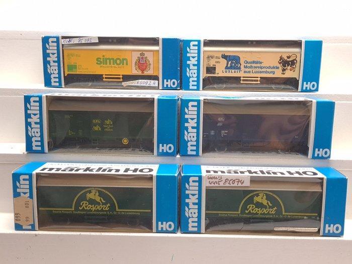 Märklin H0 - 4405/4491/4415 - Modeltrein goederenwagon (6) -, Hobby en Vrije tijd, Modeltreinen | H0