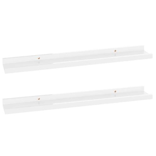 2x Wandschap Hoogglans Wit 60cm - Tweedekansje - OP=OP, Huis en Inrichting, Woonaccessoires | Wandplanken en Boekenplanken, Nieuw