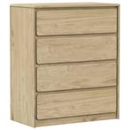 SAUDA Ladekast - Eiken Look - Retourdeal - Betaalbaar!, Huis en Inrichting, Kasten | Ladekasten, Nieuw, 3 of 4 laden, Minder dan 100 cm