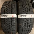 2x195-55-17 continental winter 7mm €60 per band 195 55 17, Ophalen, Gebruikt, 17 inch, Winterbanden