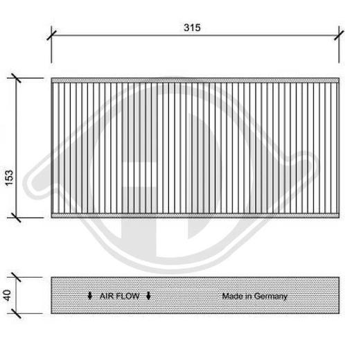 BINNENFILTER VOOR CITROEN C5 RC/RE 2004-2008 6441EJ, Auto-onderdelen, Filters, Nieuw, Ophalen of Verzenden