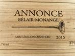 2015 Château Belair-Monange, Annonce - Bordeaux,, Verzamelen, Wijnen, Nieuw