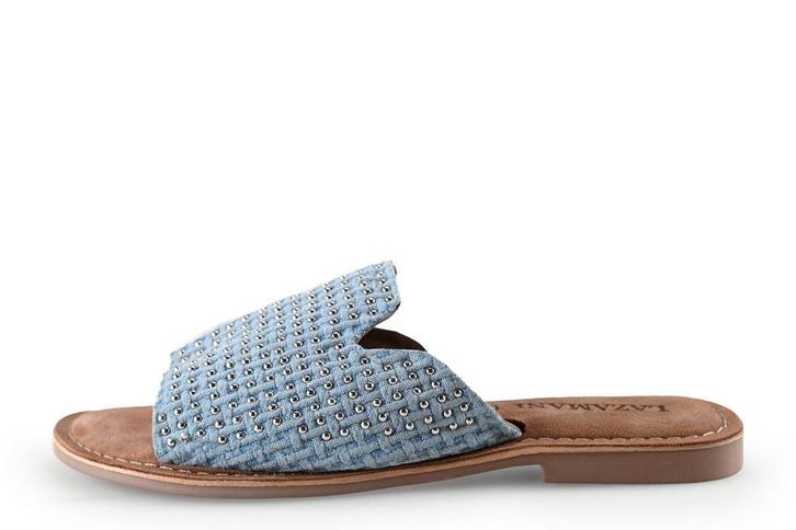 Lazamani slippers in maat 41 Blauw | 10% korting, Kleding | Dames, Schoenen, Blauw, Zo goed als nieuw, Slippers, Verzenden