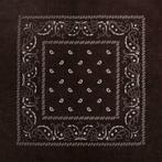 Bandana Zakdoek Paisley Print Donker Bruin, Nieuw