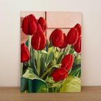 Cansu Rossi - Red tulips, Antiek en Kunst