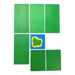 LEGO Basisplaten Set Groen met Water/Eiland Plaat (7 Platen), Verzenden, Zo goed als nieuw