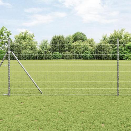 vidaXL Euro Schutting 1x25 m Verzinkt Staal, Tuin en Terras, Schuttingen, Nieuw, Verzenden