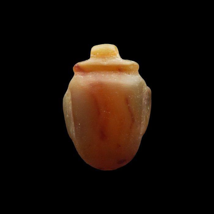 Oud-Egyptisch Kornalijn Hart (ib) talisman - 2.5 cm, Antiek en Kunst, Antiek | Overige Antiek