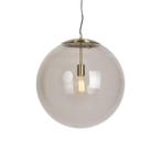 Qazqa Smoked Glass moderne hanglamp, Ø50cm, Ophalen of Verzenden, Nieuw in verpakking