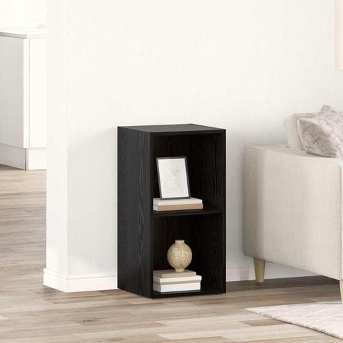 vidaXL TV-kast Zwart eiken Bewerkt hout, Huis en Inrichting, Kasten | Televisiemeubels, Nieuw, Overige houtsoorten, Verzenden