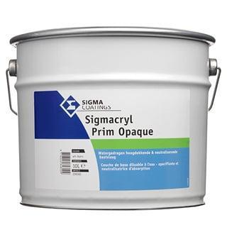 Sigmacryl Prim Opaque - WIT - 2,5 liter (MUURVERF LATEX), Doe-het-zelf en Verbouw, Verf, Beits en Lak, Verf, Wit, Nieuw, Minder dan 5 liter