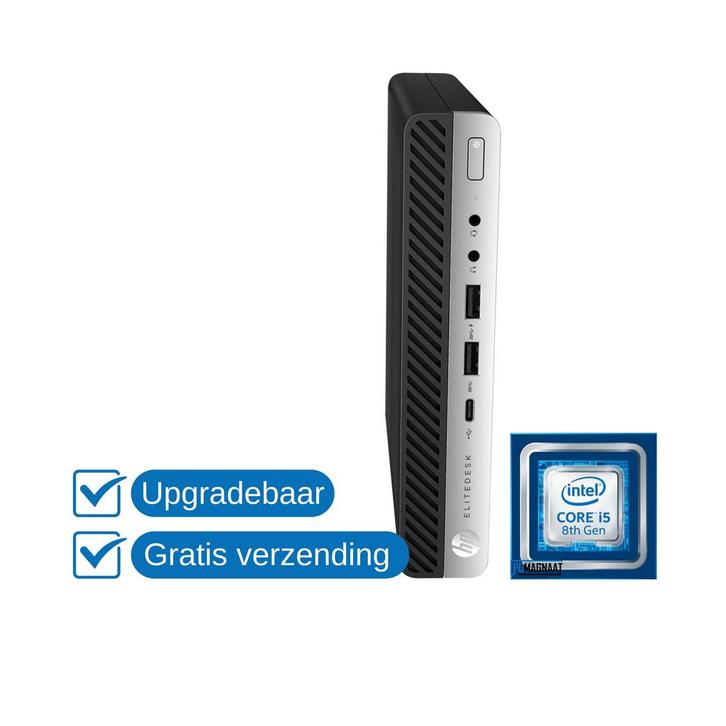 HP EliteDesk 800 G4 DM i5-8500 8GB DDR4 256GB NVMe, Computers en Software, Desktop Pc's, 3 tot 4 Ghz, SSD, Gebruikt, 8 GB, Ophalen of Verzenden
