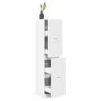 vidaXL Apothekerskast 40x41x174,5 cm bewerkt hout wit, Huis en Inrichting, Kasten | Overige, Verzenden, Nieuw