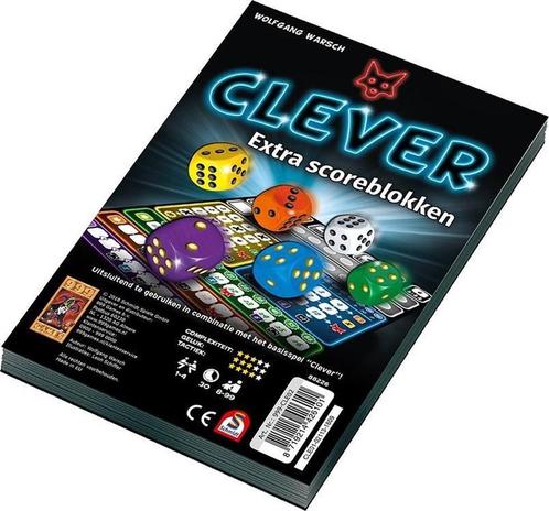 Clever Scoreblok 2 stuks | 999 Games - Spelonderdelen, Hobby en Vrije tijd, Gezelschapsspellen | Bordspellen, Nieuw, Verzenden