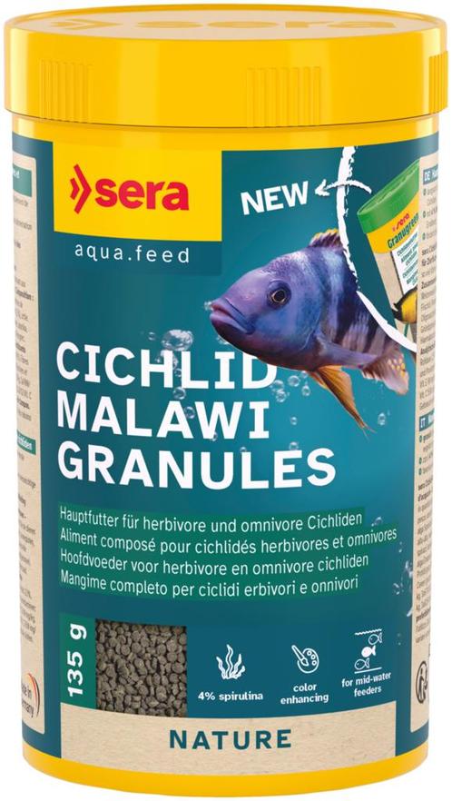 Sera Cichlid Malawi Granules 250ml (Discus en Cichlidevoer), Dieren en Toebehoren, Vissen | Aquaria en Toebehoren, Overige typen