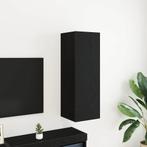 vidaXL Wand TV-kast Zwart eiken 30.5 x 30 x 90 cm Bewerkt, Minder dan 50 cm, Verzenden, Nieuw, Minder dan 100 cm