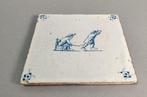 Tegel (2) - Kinderspel, rennen, ijspret - 1650-1700 -, Antiek en Kunst, Antiek | Glas en Kristal