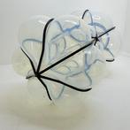 Plafondlamp - lantaarn - Ver verre opalescent soufflé en, Antiek en Kunst, Antiek | Lampen