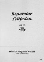 Reparaturleitfaden MF 65, Verzenden, Nieuw, Schrijver onbekend, Tractor en Landbouw