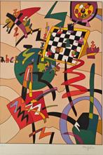 Ugo Nespolo (1941) - Chess board - Scacchiera, Antiek en Kunst