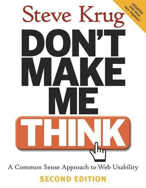 Dont Make Me Think:A Common Sense Approach to Web Usability, Boeken, Overige Boeken, Zo goed als nieuw, Verzenden