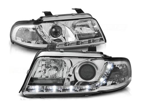 LED DRL koplampen Daylight Chrome geschikt voor Audi A4, Auto-onderdelen, Verlichting, Nieuw, Audi, Verzenden