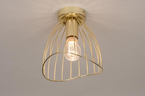 Rietveld Plafondlampen - Goud - Metaal, Huis en Inrichting, Lampen | Plafondlampen, Verzenden