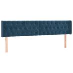 Stijlvol Hoofdbord 90cm (2 stuks) | Retourdeal | Blauw Fl..., Verstelbaar, Blauw, Nieuw, Ophalen of Verzenden